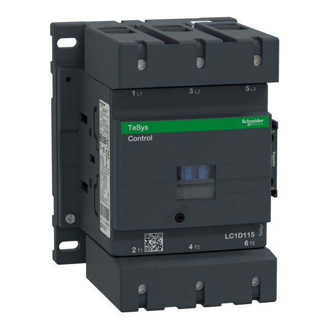 Contactor Schneider LC1D115B7 115A 1NO+1NC 55kW 24VAC Contactor Schneider LC1D115B7 115A 1NO+1NC 55kW 24VAC