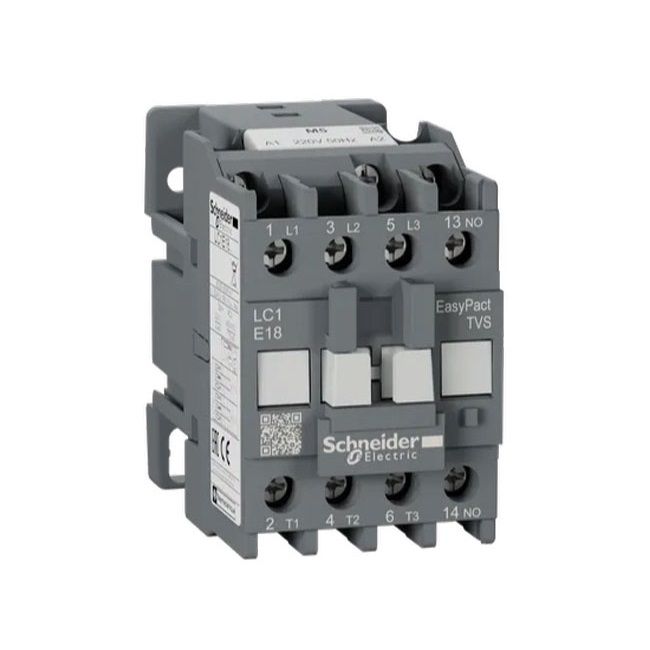 Contactor Schneider LC1E1810B6 18A 1NO 24VAC Contactor Schneider LC1E1810B6 18A 1NO 24VAC