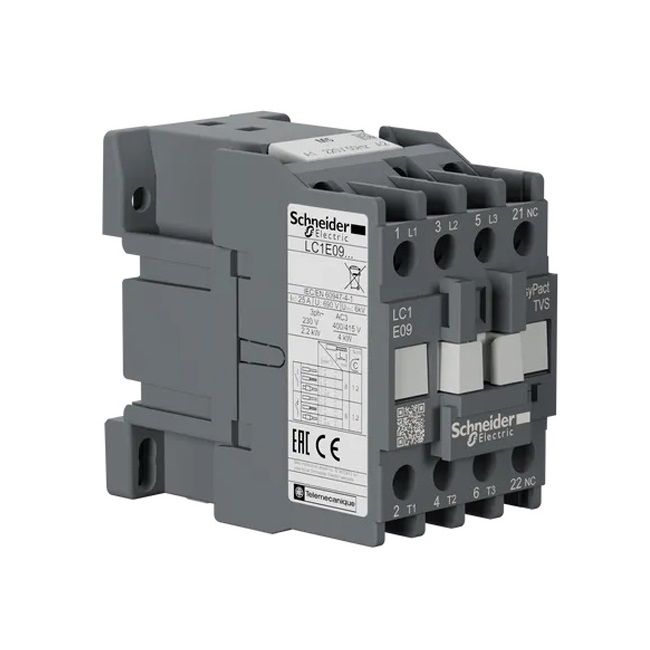 Contactor Schneider LC1E0910B6 9A 1NO 24VAC Contactor Schneider LC1E0910B6 9A 1NO 24VAC
