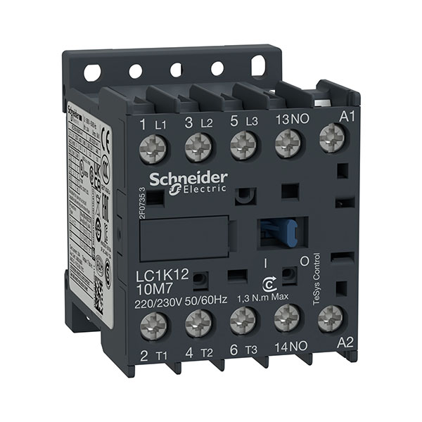 Contactor Schneider LC1K1210F7 12A 110 VAC Contactor Schneider LC1K1210F7 12A 110 VAC